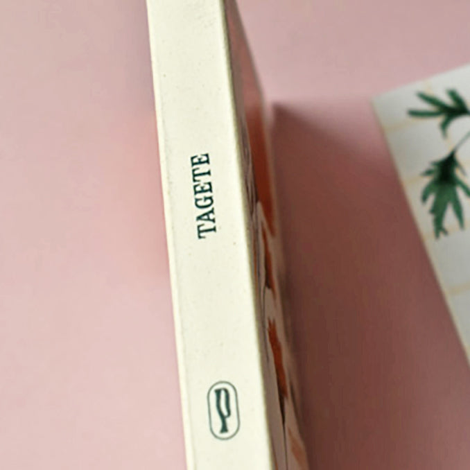 Appunti Pixie di Piperita: blocchi tascabili con grafica botanica, pagine a quadretti e copertina in carta riciclata, perfetti per notes e appunti creativi.