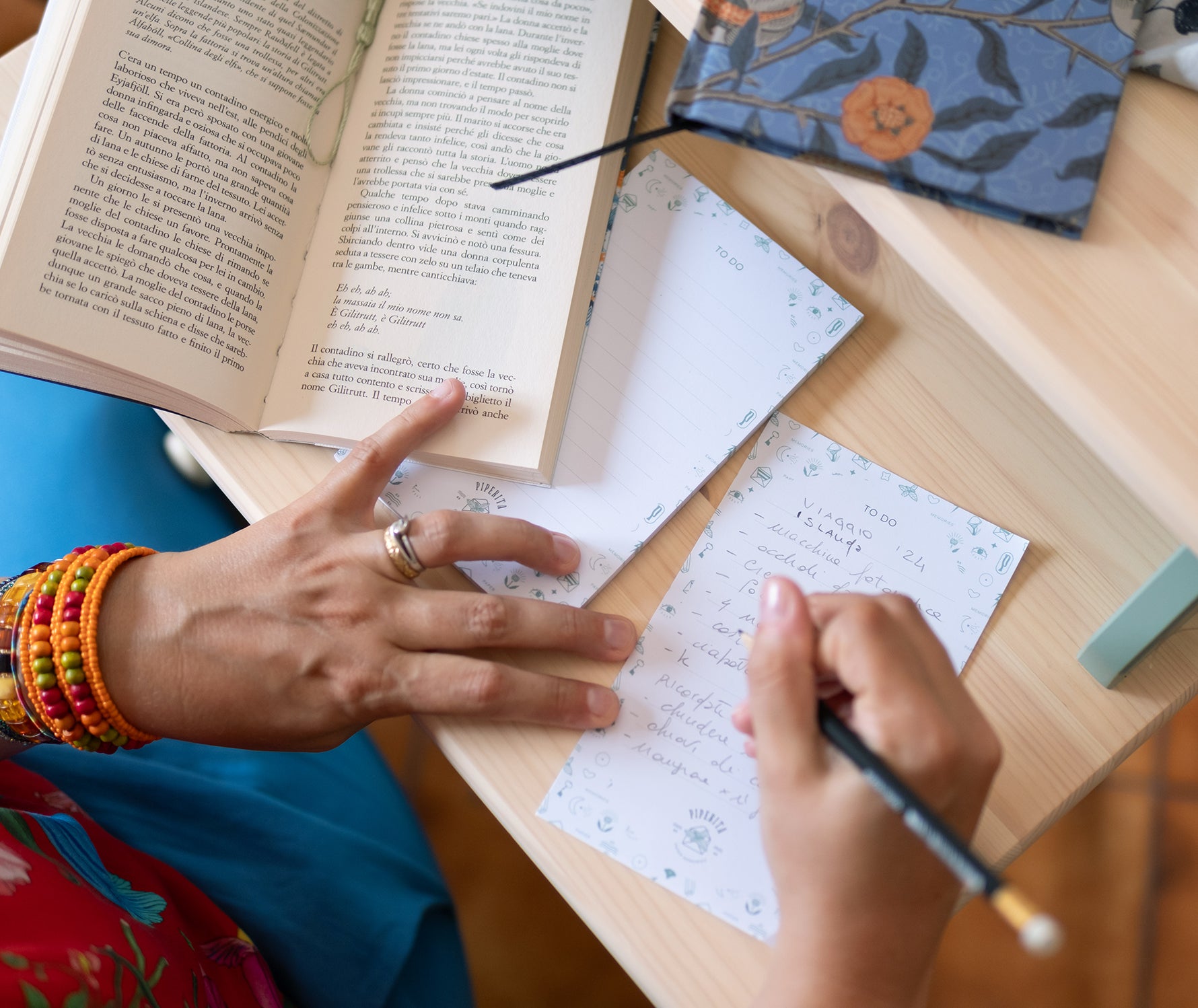 Arya di Piperita Paper, blocco to do list da scrivania da 50 pagine, perfetta per organizzare la giornata segnare quello che devi fare e non dimenticare nulla.